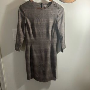 H&M Plaid Midi Dress
